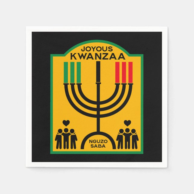 Servilleta De Papel Kwanzaa Umoja (Anverso)