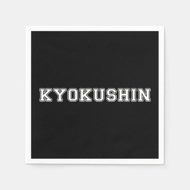 Servilleta De Papel Kyokushin Karate (Anverso)