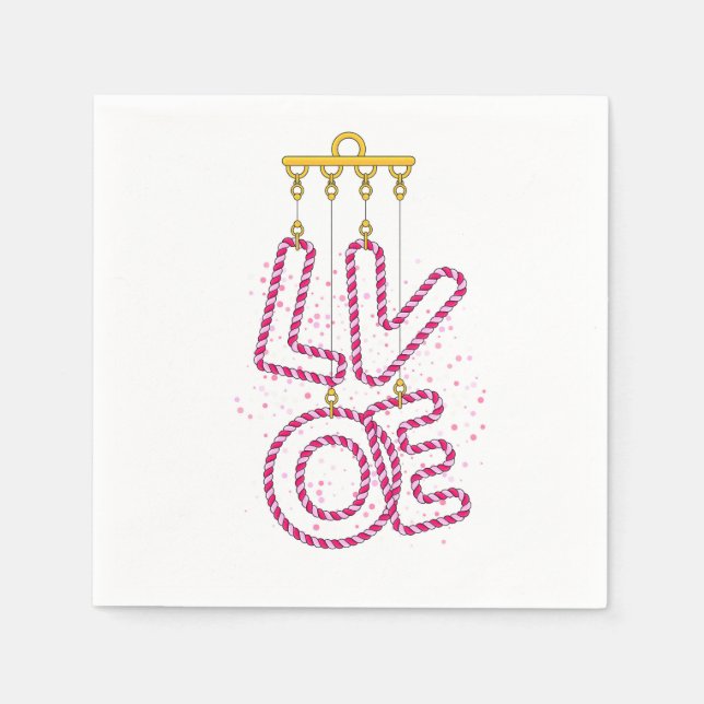 SERVILLETA DE PAPEL L O V E (Anverso)