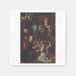 Servilleta De Papel La adoración del Niño Jesús