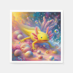 Servilleta De Papel La alegre Axolotl