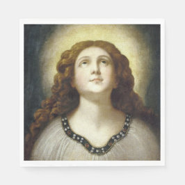 Servilleta De Papel La Alma Bendita (Joven Religiosa Angelical)