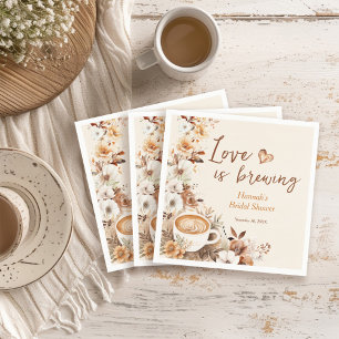 Servilleta De Papel La Amor está Preparando Café Despedida de Soltera