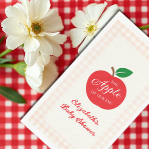 Servilleta De Papel La Apple De Nuestro Baby Shower Ojo
