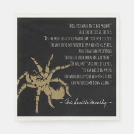 Servilleta De Papel La araña y el poema de la mosca