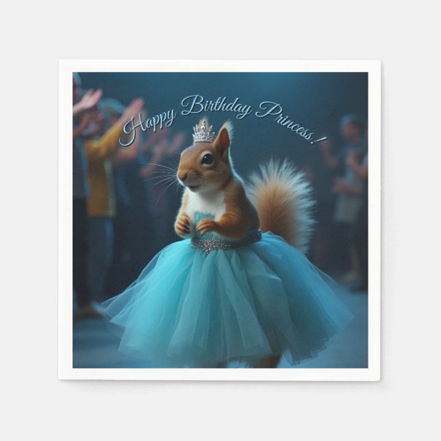 Servilleta De Papel La ardilla de la princesa (Anverso)