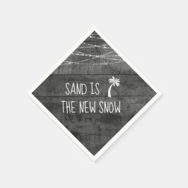 Servilleta De Papel La arena de las vacaciones tropicales es la nueva