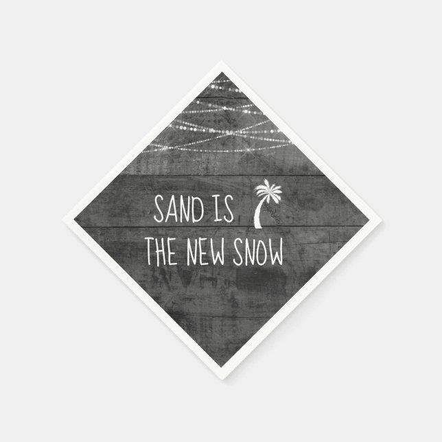 Servilleta De Papel La arena de las vacaciones tropicales es la nueva  (Borde)