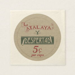 Servilleta De Papel La Atalaya Despertad 5 centavos