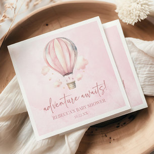 Servilleta De Papel ¡La aventura espera! Cumpleaños de bebé globo aero