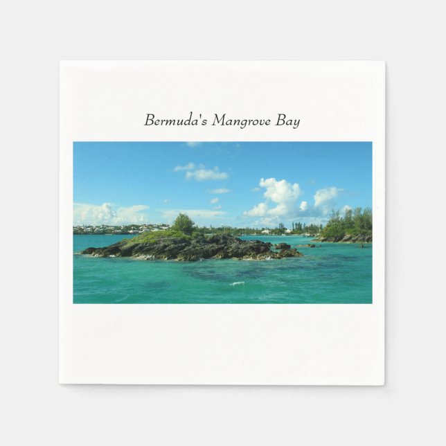 Servilleta De Papel La bahía de los manglares de las Bermudas (Anverso)