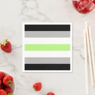 Servilleta De Papel La bandera del orgullo de género de SlipperyJoe ob