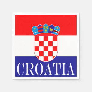 Servilleta De Papel La bandera nacional de Croacia Zastava Hrvatske