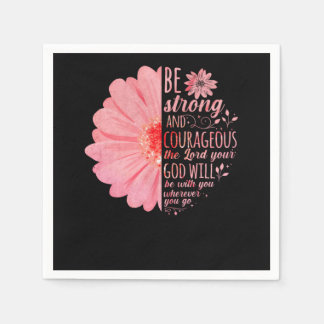 Servilleta De Papel La Biblia Verse Fuerte Y Valiente El Señor Tu