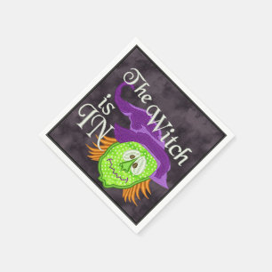 Servilleta De Papel "La Bruja Está Dentro" Halloween