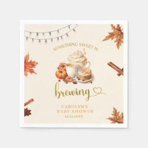 Servilleta De Papel La calabaza de otoño está preparando servilletas d