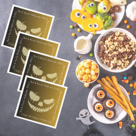 Servilleta De Papel La Calabaza Malvada sonríe la fiesta de Halloween