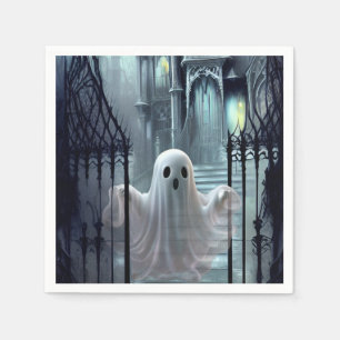 Servilleta De Papel La casa embrujada y el fantasma