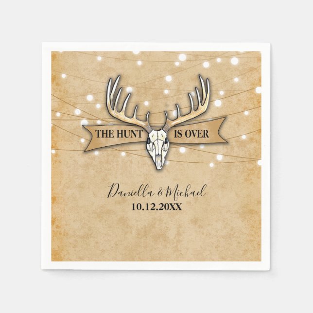 Servilleta De Papel La caza de Bodas rusos terminó (Anverso)