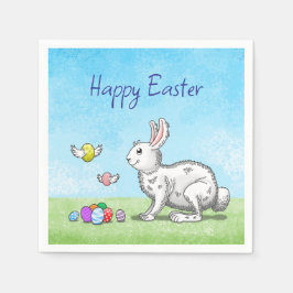 Servilleta De Papel La caza de huevos de Easter Bunny