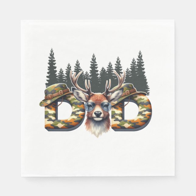 Servilleta De Papel La caza de papá (Anverso)