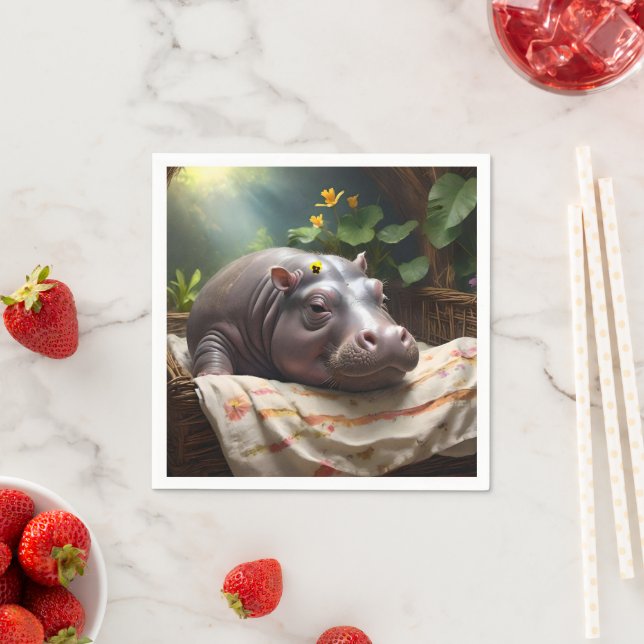 Servilleta De Papel **"La cesta de los sueños: La cómoda siesta de un  (In situ)