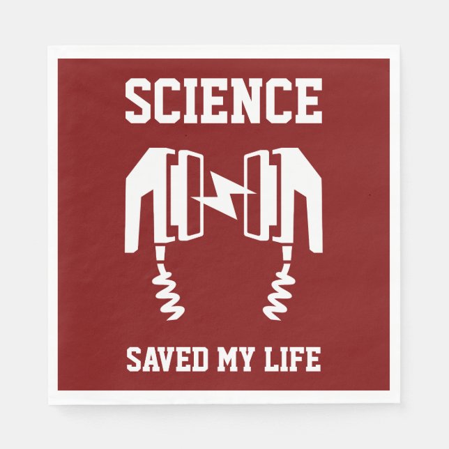 Servilleta De Papel La ciencia salvó mi vida (Anverso)