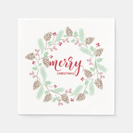 Servilleta De Papel La cortada huela roja y verde y la cortina de Navi