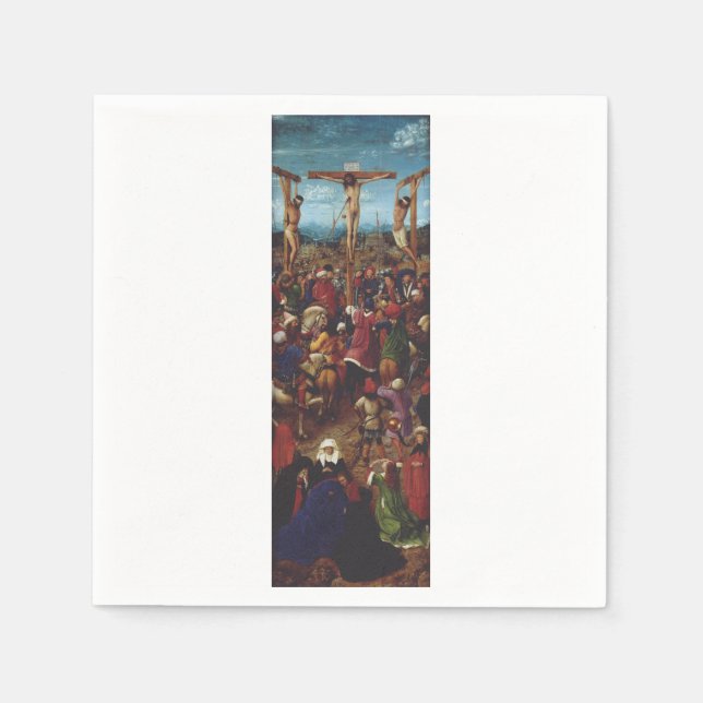 Servilleta De Papel La Crucifixión de Van Eyck (Anverso)