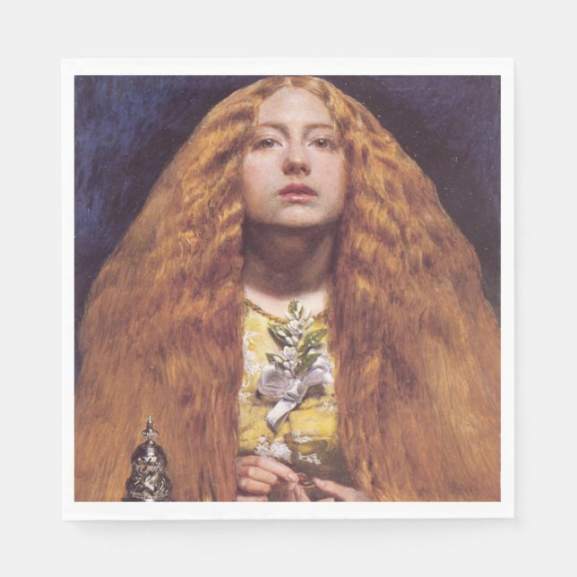 Servilleta De Papel La dama de honor (por John Everett Millais) (Anverso)