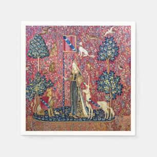 Servilleta De Papel La dama y el unicornio, tocan