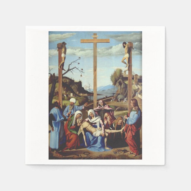 Servilleta De Papel La Deposición de Jesucristo (Anverso)