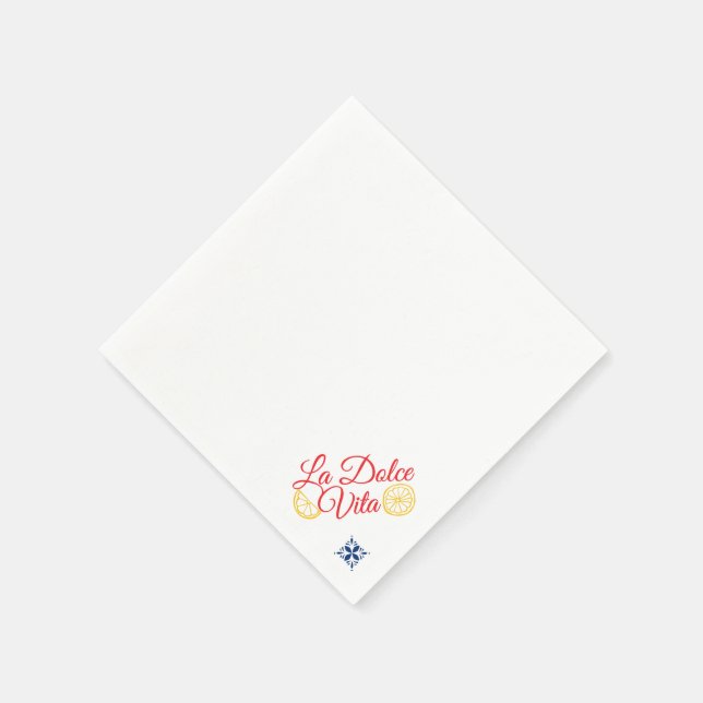 Servilleta De Papel La dolce vita cumpleaños de cualquier edad  (Borde)
