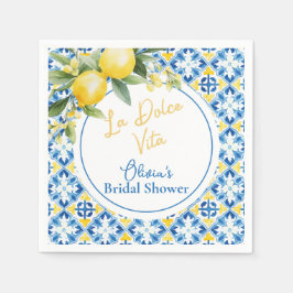 Servilleta De Papel La Dolce Vita Desayuno de Novia de Limón