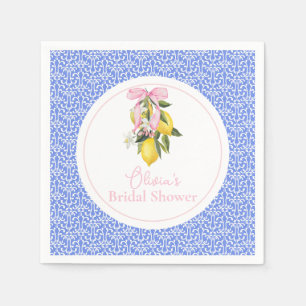 Servilleta De Papel La Dolce Vita Limón Rosa Arco Despedida de Soltera