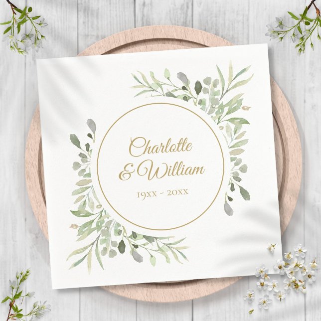 Servilleta De Papel La elegancia moderna de la vegetación de guiones d (Subido por el creador)