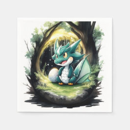 Servilleta De Papel La encantadora Baby Shower Dragon