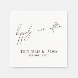 Servilleta De Papel La escritura moderna a mano delgada, sencilla y fe