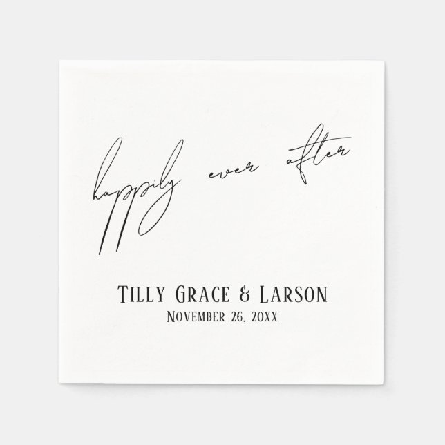 Servilleta De Papel La escritura moderna a mano delgada, sencilla y fe (Anverso)