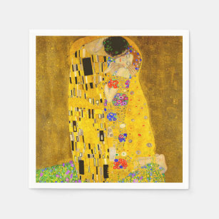 Servilleta De Papel La famosa pintura de Gustav Klimt en The Kiss