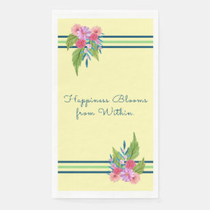 Servilleta De Papel La felicidad florece desde dentro - Floral de prim