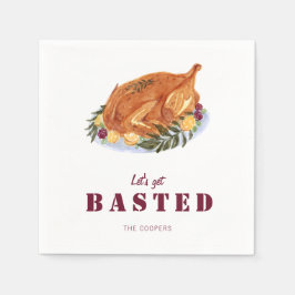 Servilleta De Papel La fiesta de gracias en Turquía es graciosa.