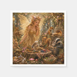 Servilleta De Papel La Fiesta Encantada del Bosque de las Hadas