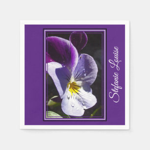 Servilleta De Papel La Flor Perfecta De Viola