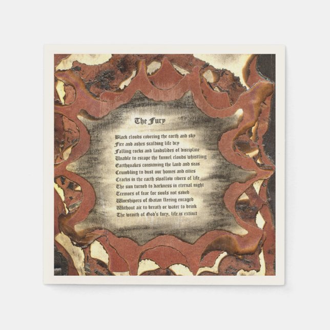 Servilleta De Papel La furia (Anverso)