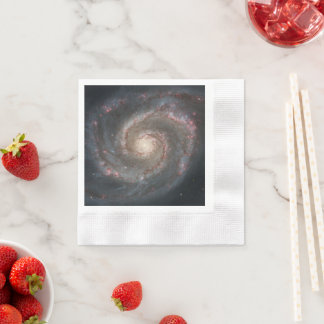 Servilleta De Papel La galaxia del remolino M51 & Compañía en el espac