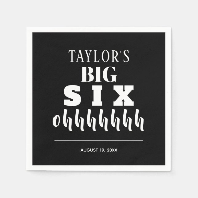 Servilleta De Papel La gran fiesta de cumpleaños número 60 (Anverso)