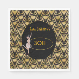 Servilleta De Papel La gran Gatsby de los 20's Flapper en 1920