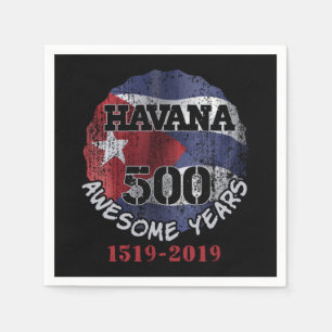 Servilleta De Papel La Habana 500 años impresionantes - Cuba Aniversar