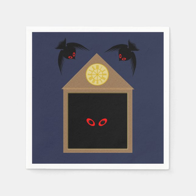 Servilleta De Papel La inamabilidad de Ravens Halloween (Anverso)